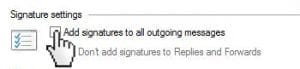 Adding Email Signature in Windows Live