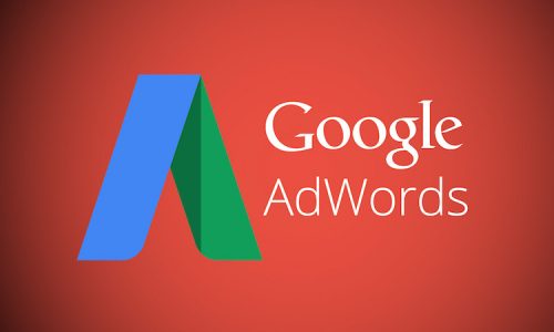 google adwords with red background