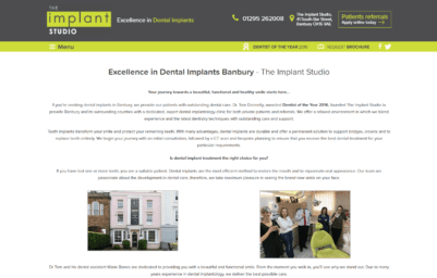 the implant studio website