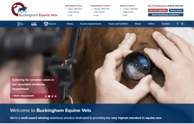 buckingham equine vets website