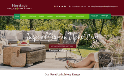 heritage garden upholstery website