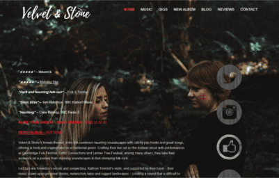 velvet and stone website