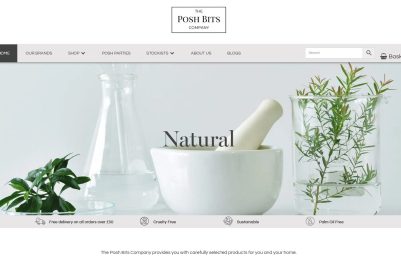 The Posh Bits Company website screenshot