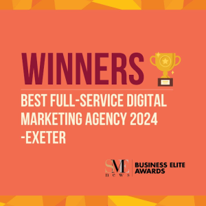 winners of best full service digital marketing agency 2024 exeter award