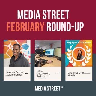 2024 is well and truly underway and this month has been a busy one for all departments at Media Street! Take a look at what the team has been up to in February and all the achievements accomplished ⭐😎

Link in Bio: ‘News’

#DigitalAgency #FebruaryAchievements #FantasticWork #GreatClients #MastersDegree #EmployeeOfTheMonth #Training #KnowledgeUnlocked