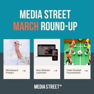 Interested in what we got up to this month at Media Street?

Here’s a snapshot 📷
✍️ Expanding knowledge in Whiteboard Friday sessions
💻 New website launches
⚽ Competitive table football tournaments

It’s safe to say that the team has been kept busy throughout March!

Read the full story in our bio link!

#mediastreet #marchroundup #marchupdate #digitalmarketing #marketingagency #marketingdevon #whiteboardfriday #websitelaunch #tablefootball #tablefootballtournaments